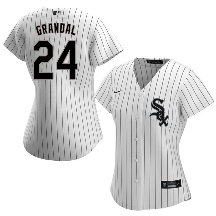 Nike Women #24 Yasmani Grandal Chicago White Sox Baseball Jerseys Sale-White